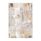 World Rug Gallery Distressed Abstract Yellow/Gray/Ivory Area Rug 5'x7' 2085YELLOW5X7 - alternate 3